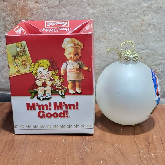 Campbells Soup Kids White Ball Ornament Collectors Edition 2004 - Picture 4 of 9